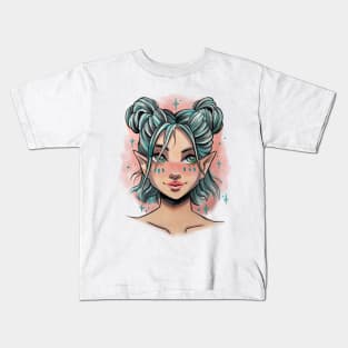 Space Buns Kids T-Shirt